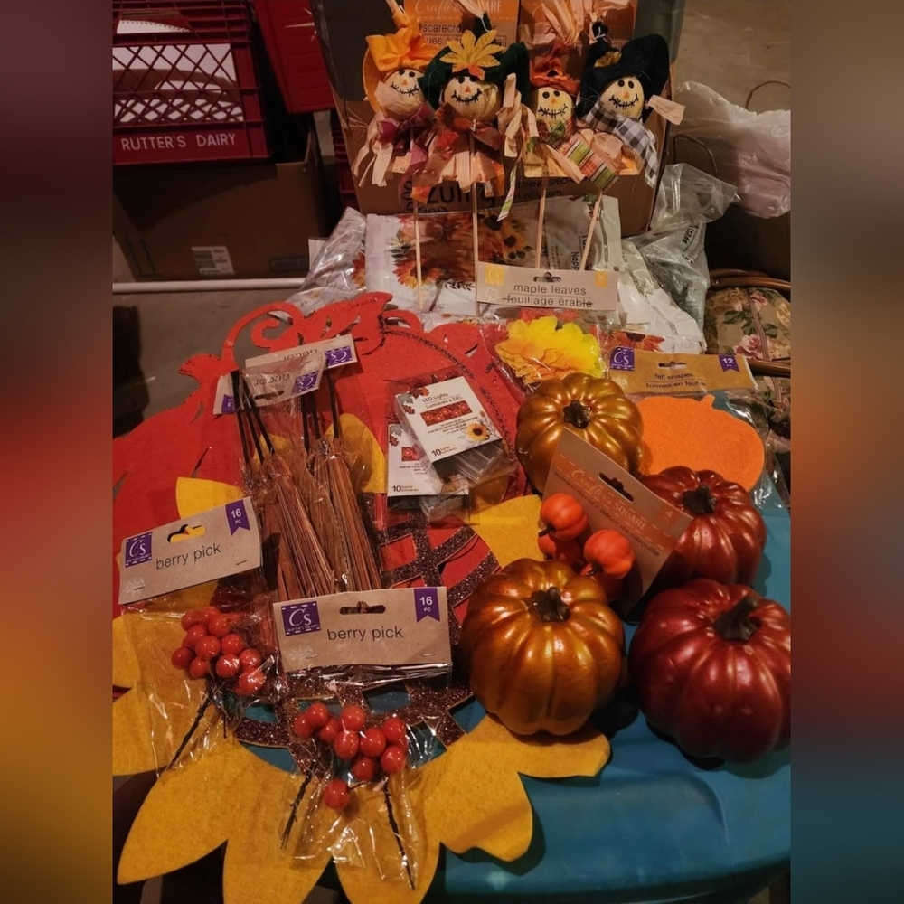🍁 Fall Autumn Harvest Decorations, Party Supplies, and Craft Items 🌻